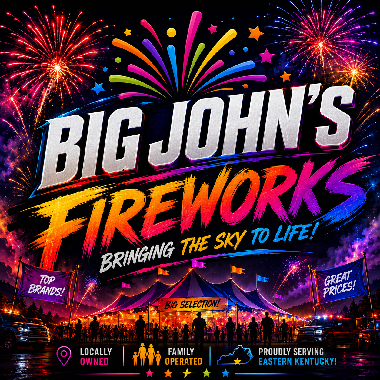 Big John's Fireworks celebration